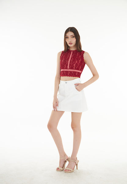 Somerset Bay Phoenix - Lace Crop Top