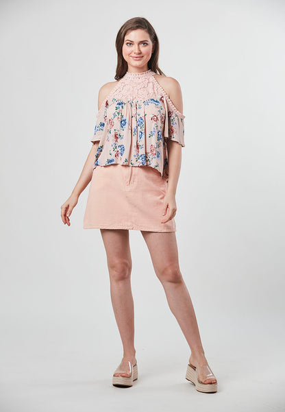 JOURNEE - Halter Floral Top