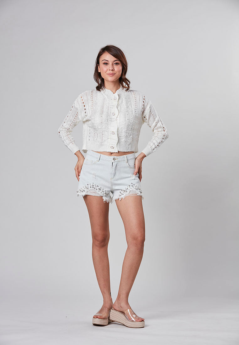 PEYTON - Cropped cardigan