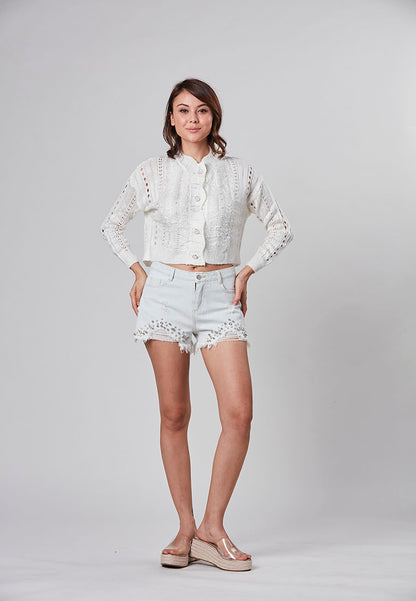 PEYTON - Cropped cardigan