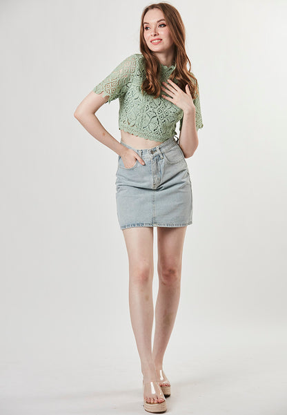 JOANNA - Crop Top in Lace