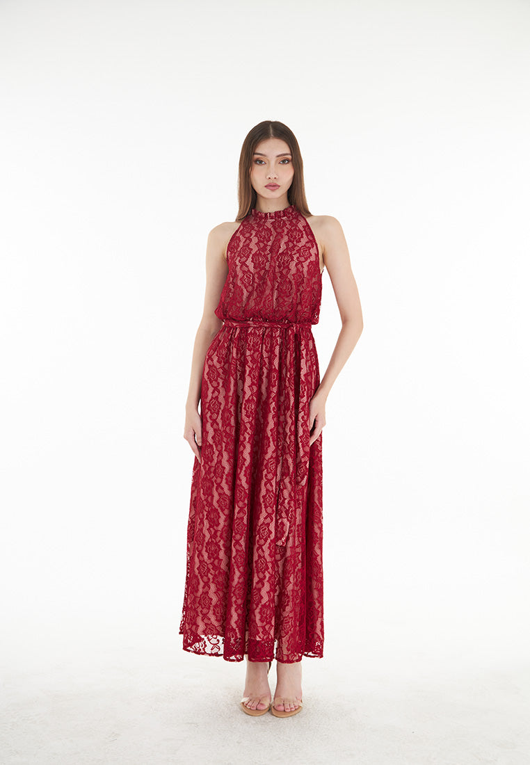 Somerset Bay Alivia - Halter Lace Maxi Dress