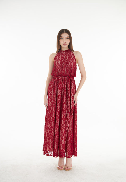 Somerset Bay Alivia - Halter Lace Maxi Dress