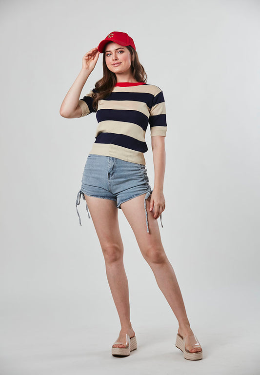 MARIANA - Stripe Crop Top