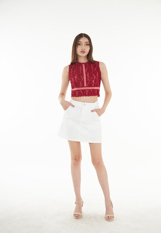 Somerset Bay Phoenix - Lace Crop Top