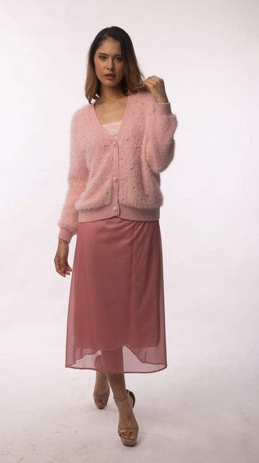 Somerset Bay - Jacelyn Faux Fur Cardigan