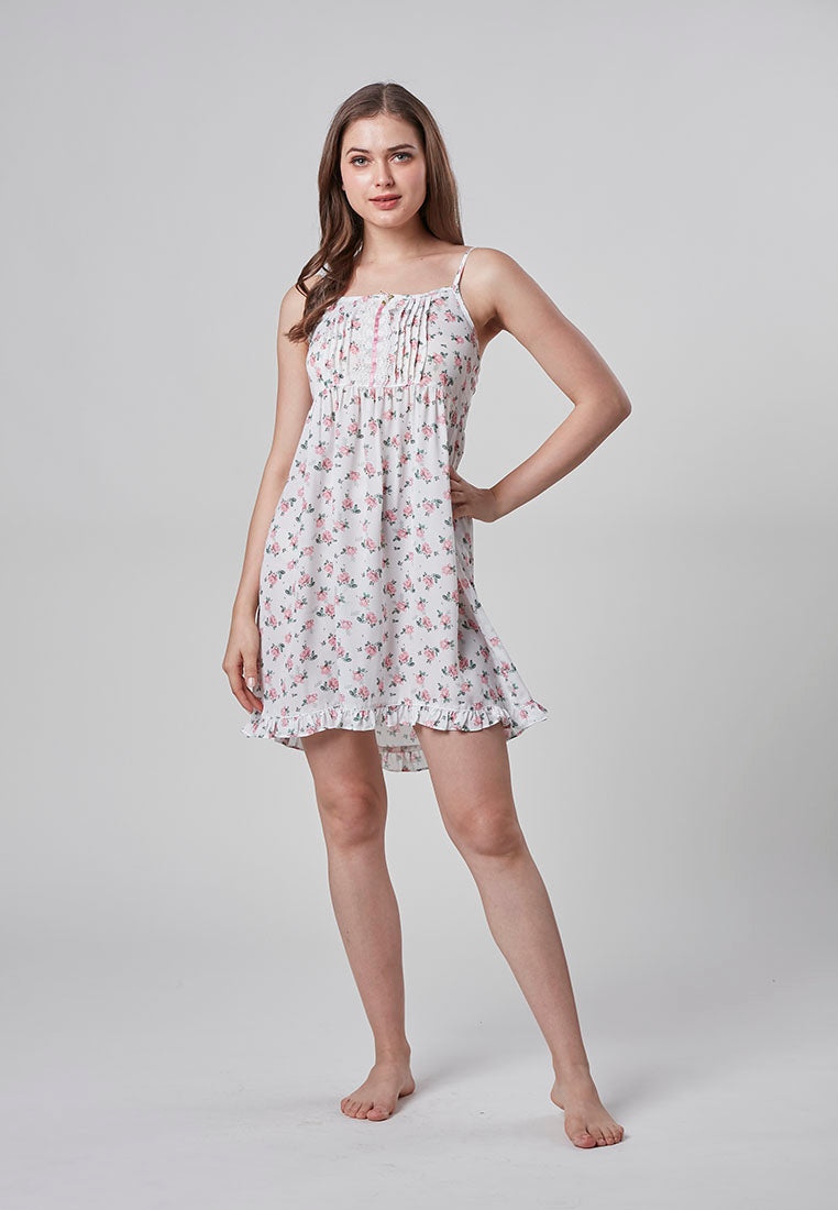 HARLOW - Floral Lace Cami Night Dress