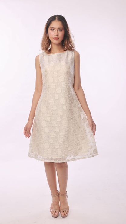 SOMERSET BAY - QUEENIE ORGANZA MIDI FLARE DRESS