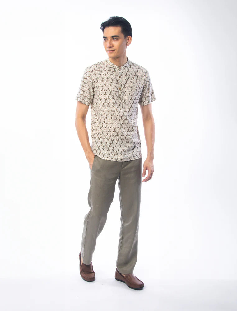 East India Company - Harziz Men Slim Fit Printed Shirt