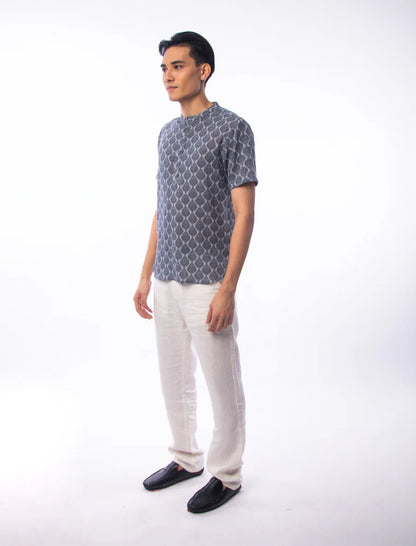 East India Company - Iliyas Men Slim Fit Printed Shirt