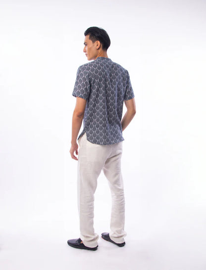 East India Company - Iliyas Men Slim Fit Printed Shirt