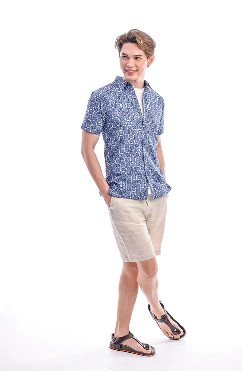 Indie Batik- Imran Slim Fit Short Sleeve Shirt