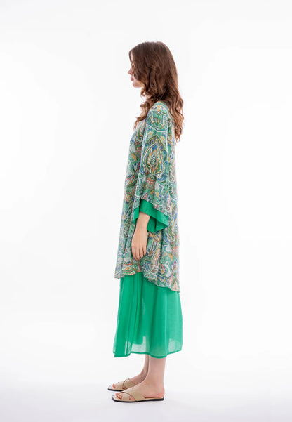 East India Company - Jisha Printed Maxi Dress - Green