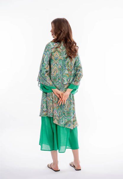 East India Company - Jisha Printed Maxi Dress - Green