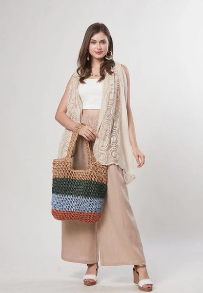 Kay - Pure Linen Pull On Palazzo Pants