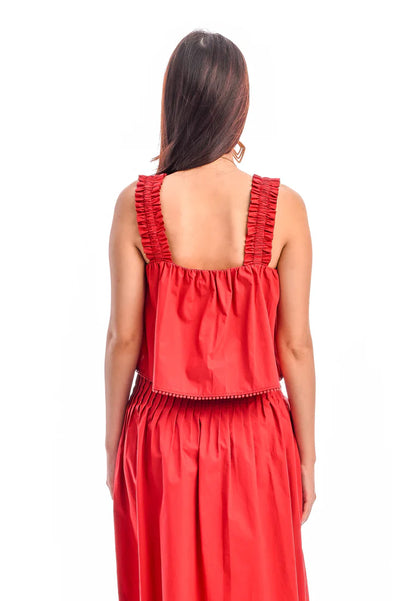 East India Company -Kristen, Ruffled Camisole Top