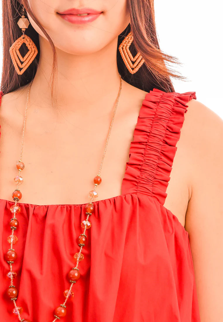 East India Company -Kristen, Ruffled Camisole Top