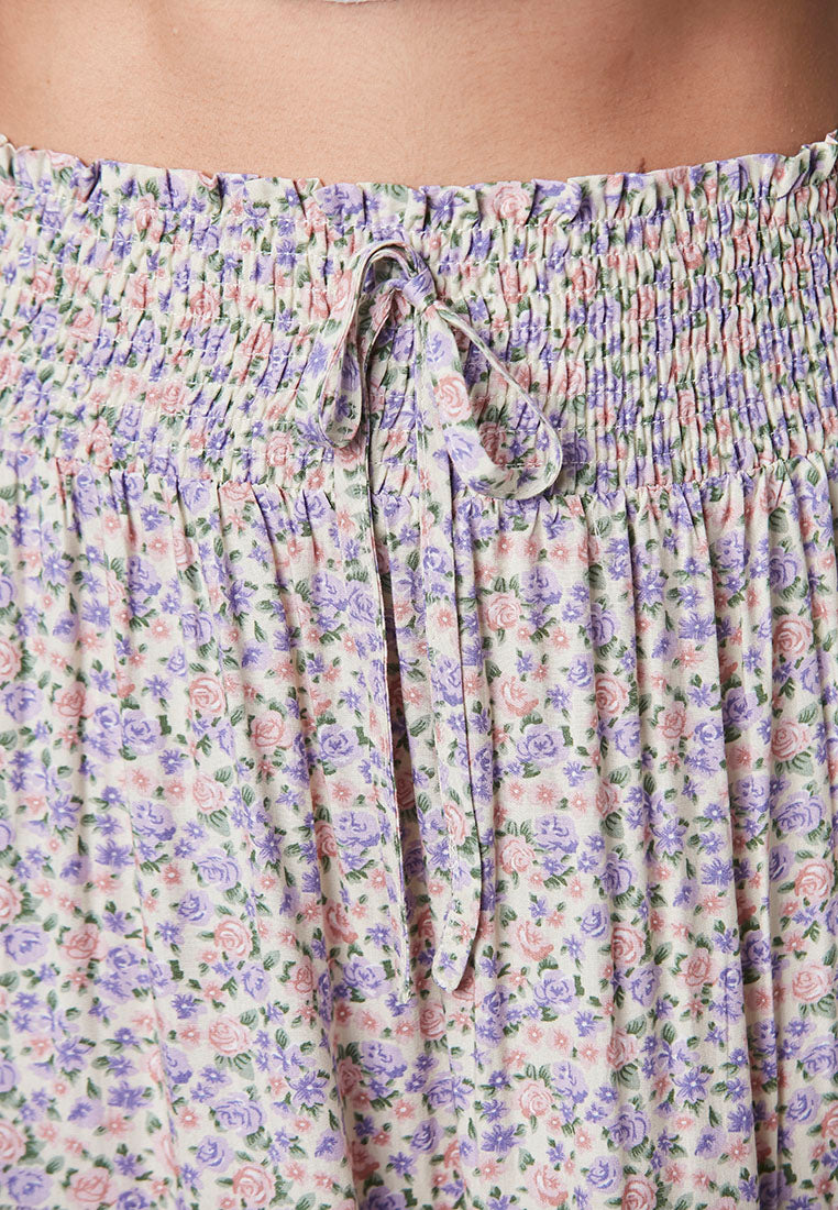 ELOISE - Maxi floral tier Skirt