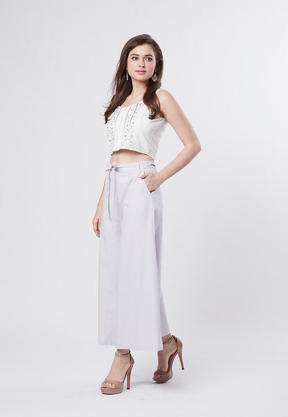 JANE -  Prewash Cotton Linen Palazzo Pant