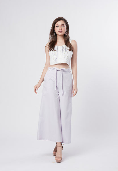 JANE -  Prewash Cotton Linen Palazzo Pant