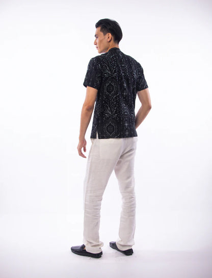 East India Company - Matin Men Slim Fit Printed Shirt Black