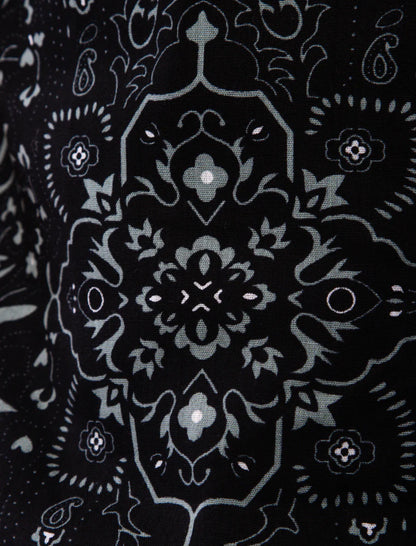 East India Company - Matin Men Slim Fit Printed Shirt Black