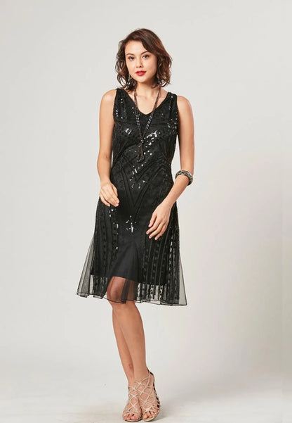 Mavis - Elegant Mini Dress With Beading