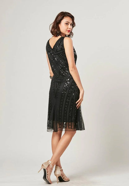 Mavis - Elegant Mini Dress With Beading