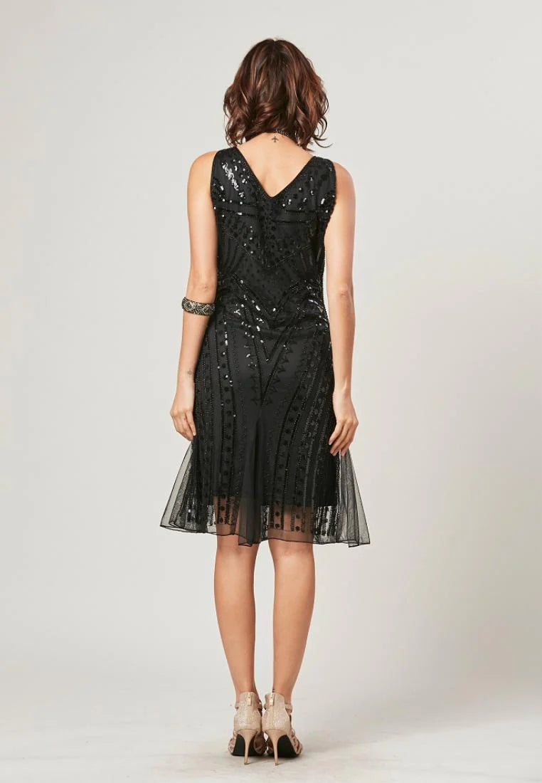 Mavis - Elegant Mini Dress With Beading