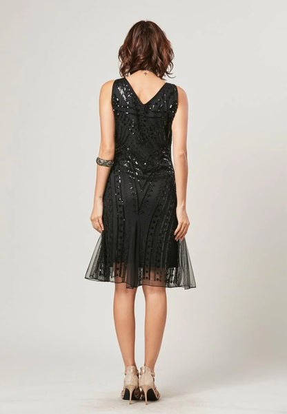 Mavis - Elegant Mini Dress With Beading