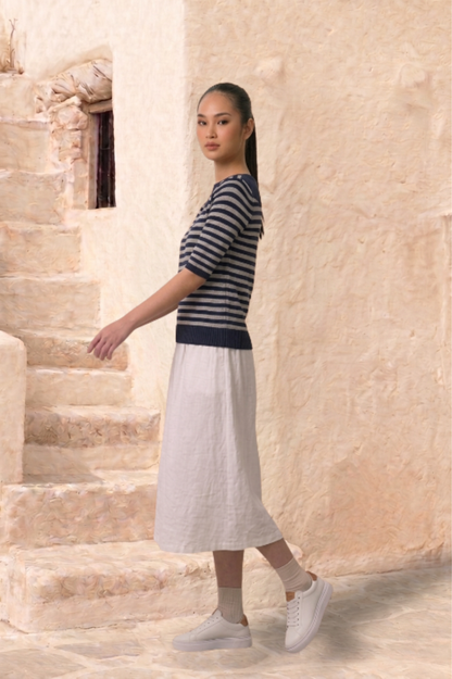 CAPE COD - STRIPE YARN KNIT TOP
