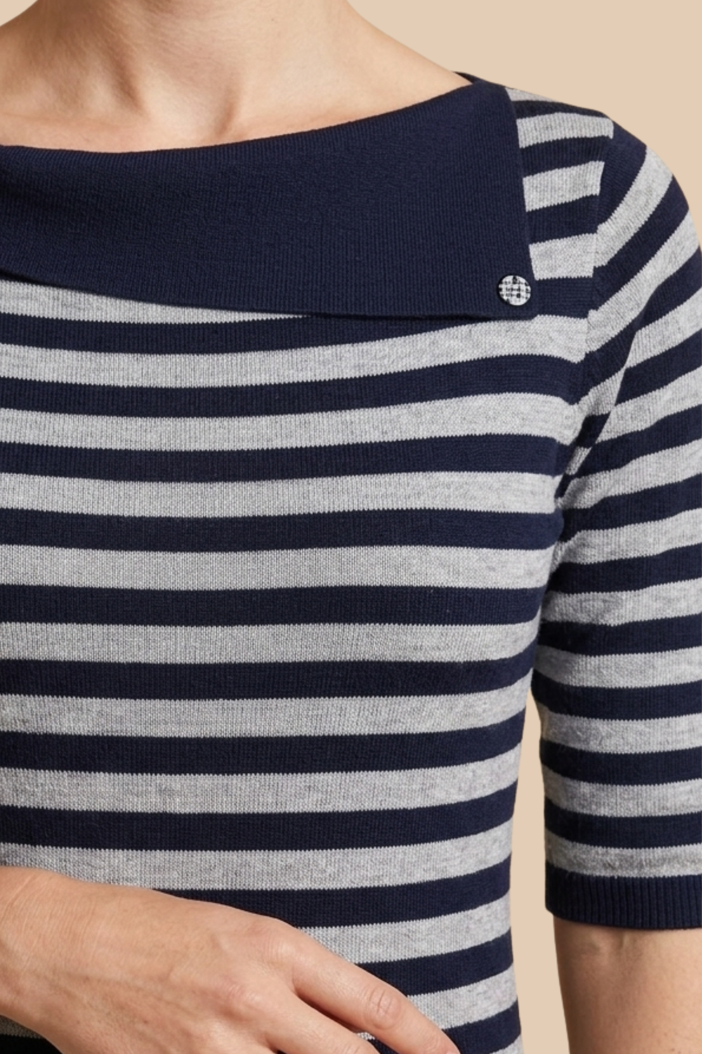 CAPE COD - STRIPE YARN KNIT TOP