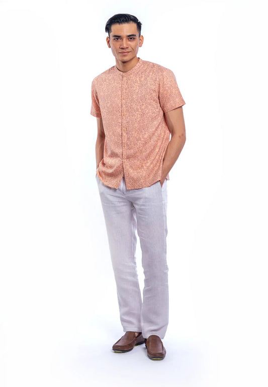Naman Mandarin Collar S/Sleeve Shirt