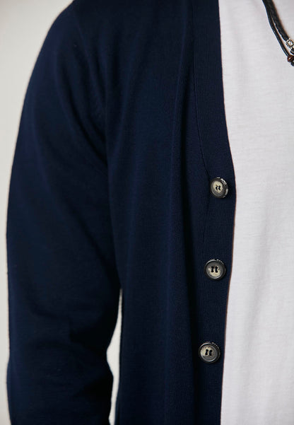 OLIVER - Sporty Slim-Fit Four Bar Mens Cardigan