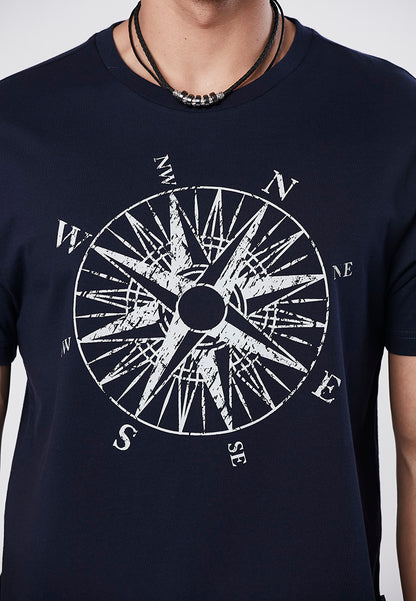 AIDEN - Printed Tee Compass