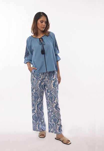 East India Company - Noel Versatile Pull On Printed Palazzo