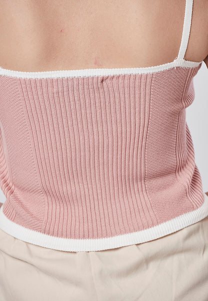 LAILA -  Bodycon Spaghetti Crop Top