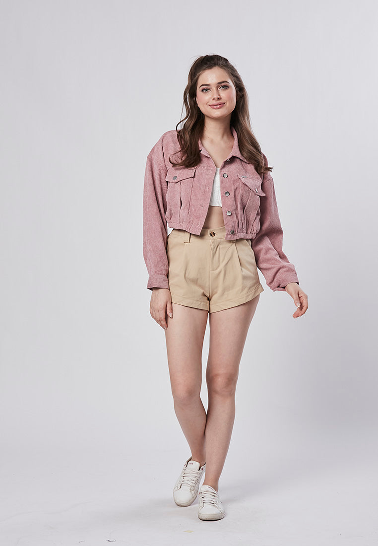 SYDNEY - Trendy Crop Corduroy Jacket