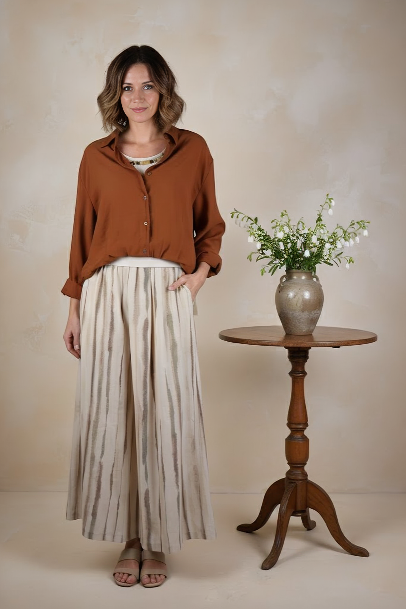 East India Company - Aditi Long Sleeve Blouse