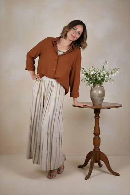 East India Company - Aditi Long Sleeve Blouse