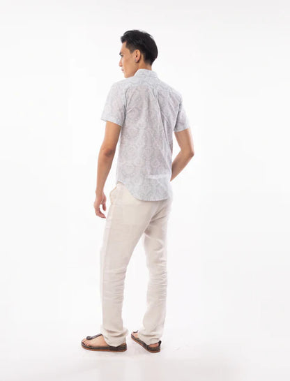 Indie Batik - Qamran Men Slim Fit Printed Shirt