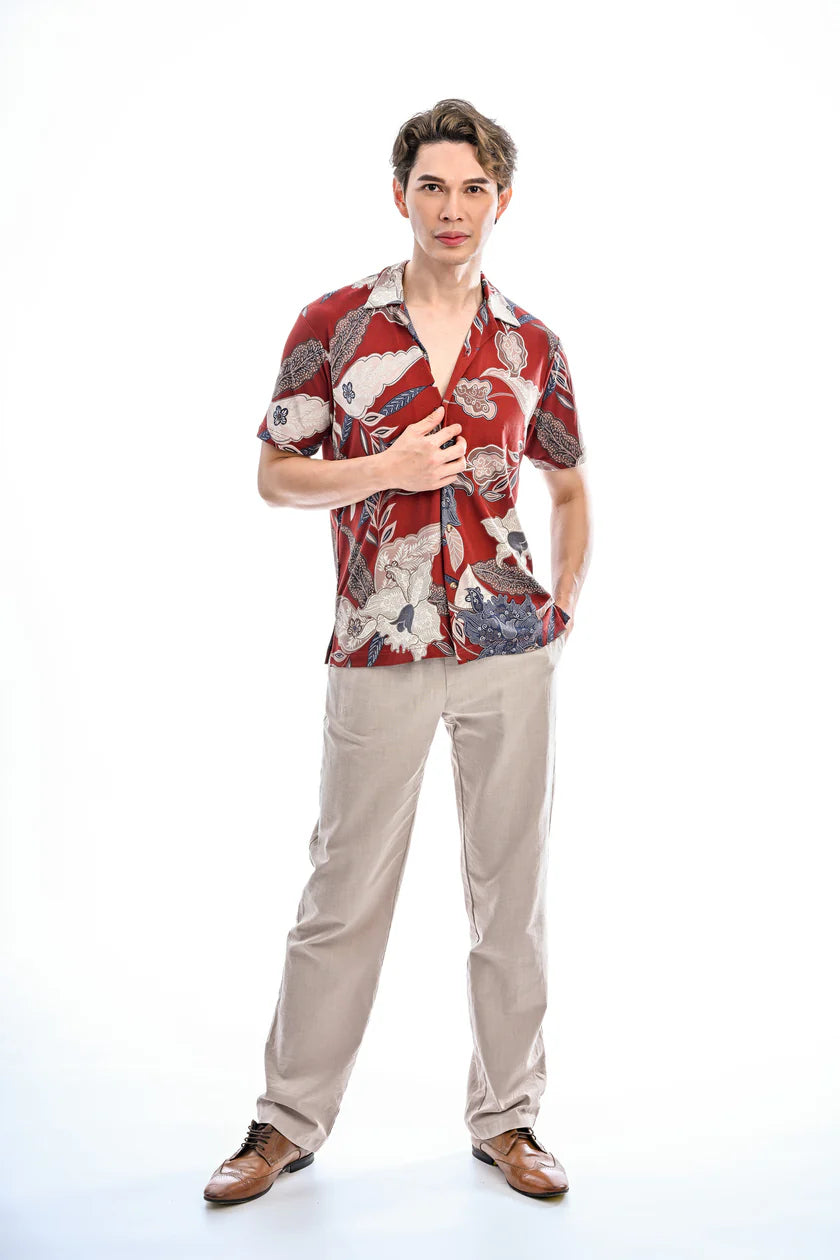 Indie Batik- Rayyan Regular Fit Short Sleeve Shirt