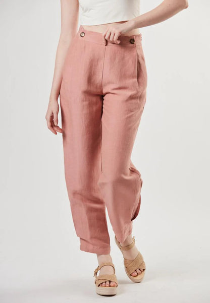 Rita - Semi Fit Linen Pants