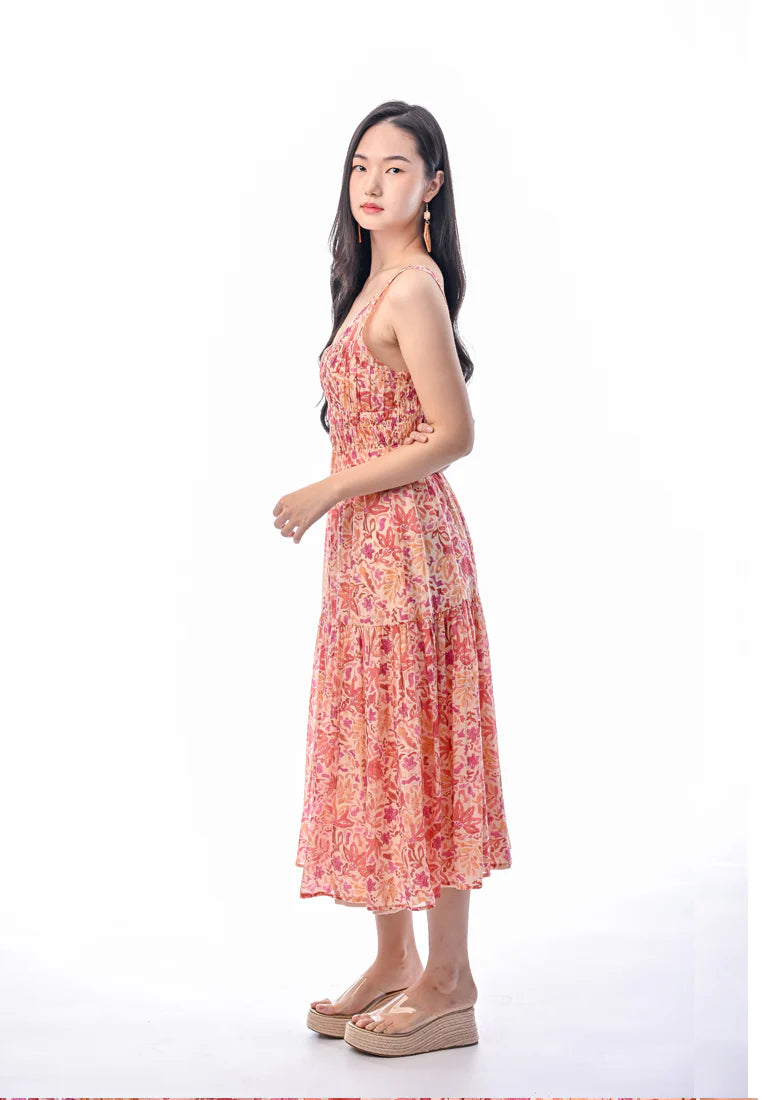 East India Company -Rowena, Printed Midi Dress