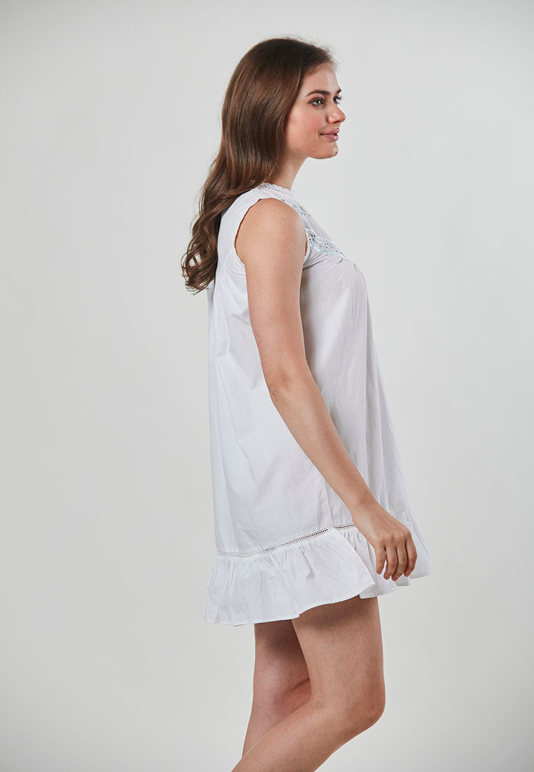 KAIA - Vintage Lace and Embroidery Night Dress