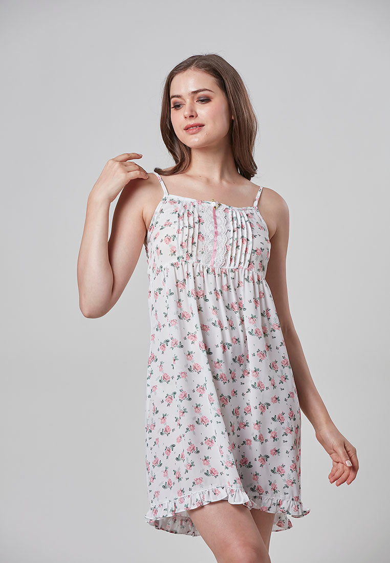 HARLOW - Floral Lace Cami Night Dress
