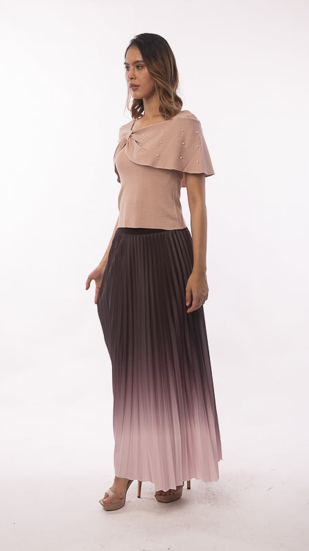 Somerset Bay - ADDISON Machine Knit Pearl Short Sleeve Top