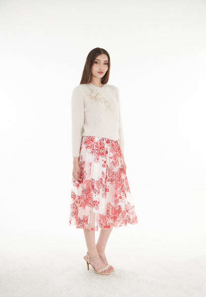 Somerset Bay Laila - Netting Embroidered Sequin Long Skirt