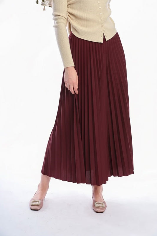 Somerset Bay - RACHEL Long Pleated Skirt