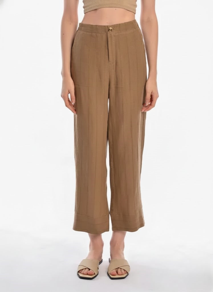 East India Company - Yasmim Straight Leg Linen Pants